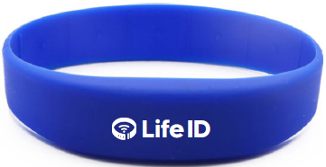 Life ID Silicone NFC Wristband - Dark Blue