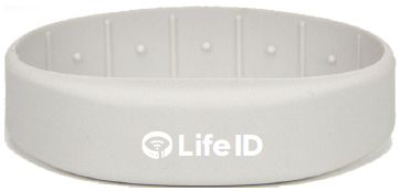 Life ID Silicone NFC Wristband - Grey