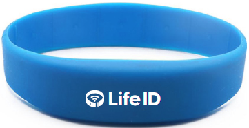 Life ID Silicone NFC Wristband - Light Blue