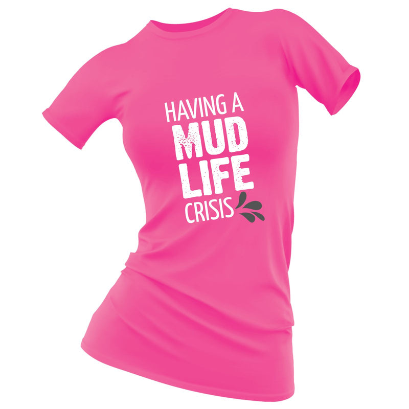 Pink Shirt- Having a Mud Life Crisis