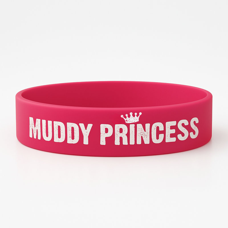 Pink Wristband - Muddy Princess